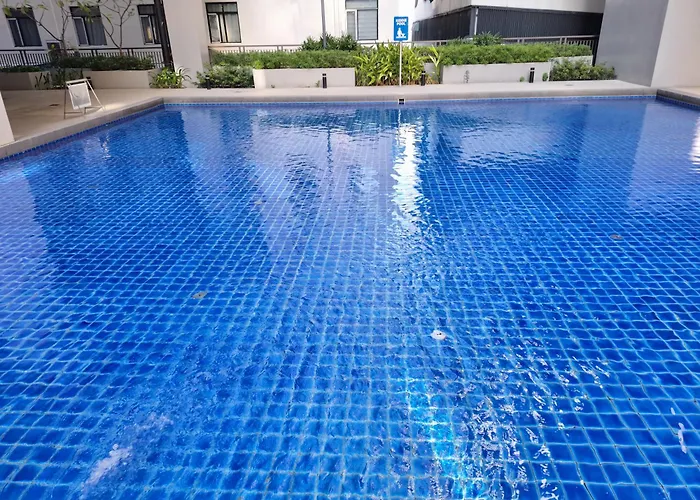 Modern Zen Retreat Balcony Near Moa Apartment Manila